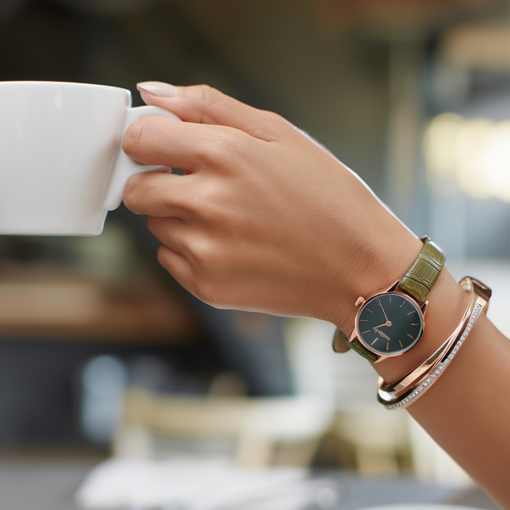 Presentset –  Klocka & Criss-armband i Roséguld